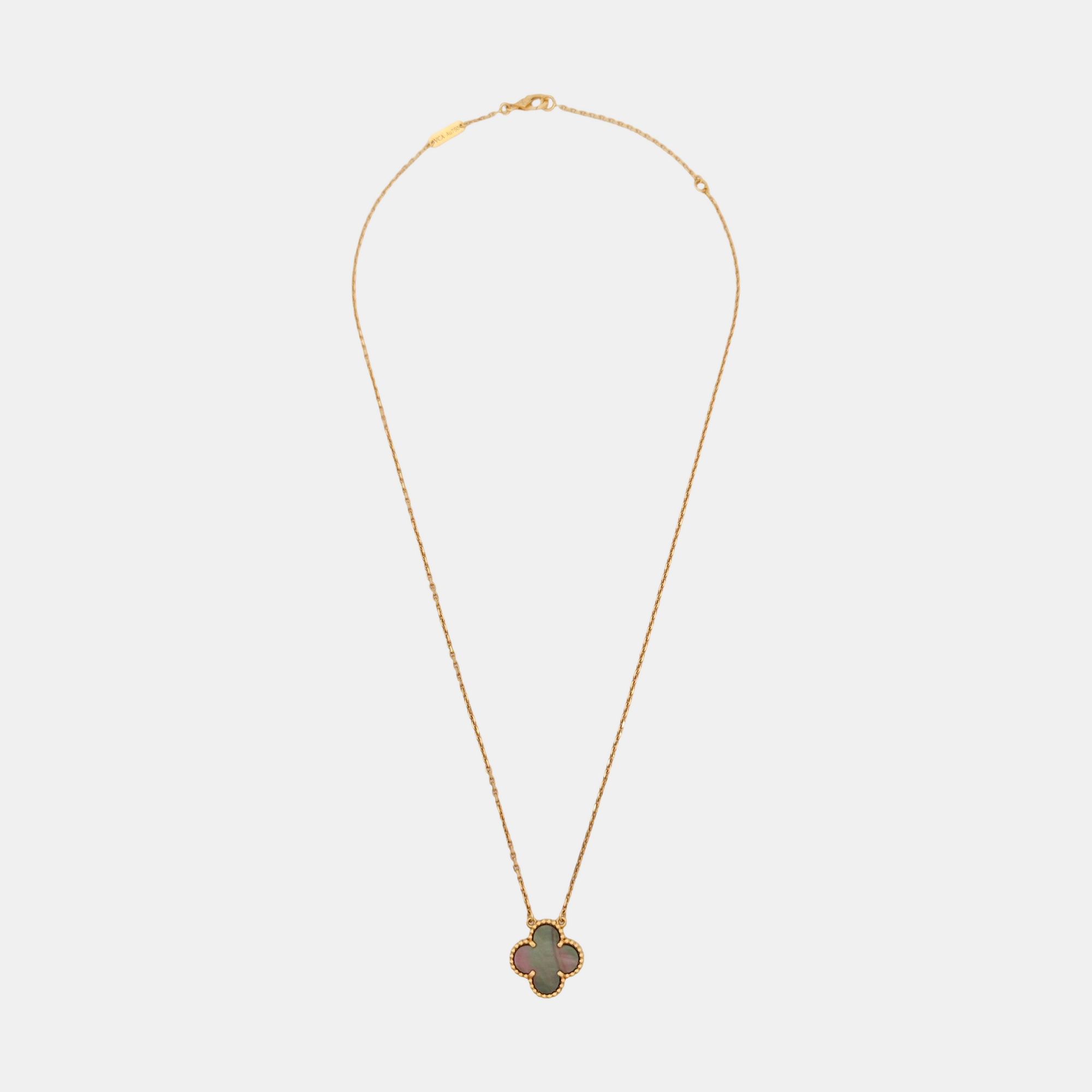 Vintage Alhambra 18k Rose Gold Necklace