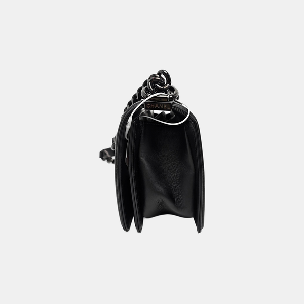 BOY CHANEL Small Quilted Lambskin Black