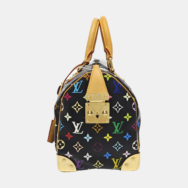 LV × TM SPEEDY 30 Monogram Coated Canvas Black