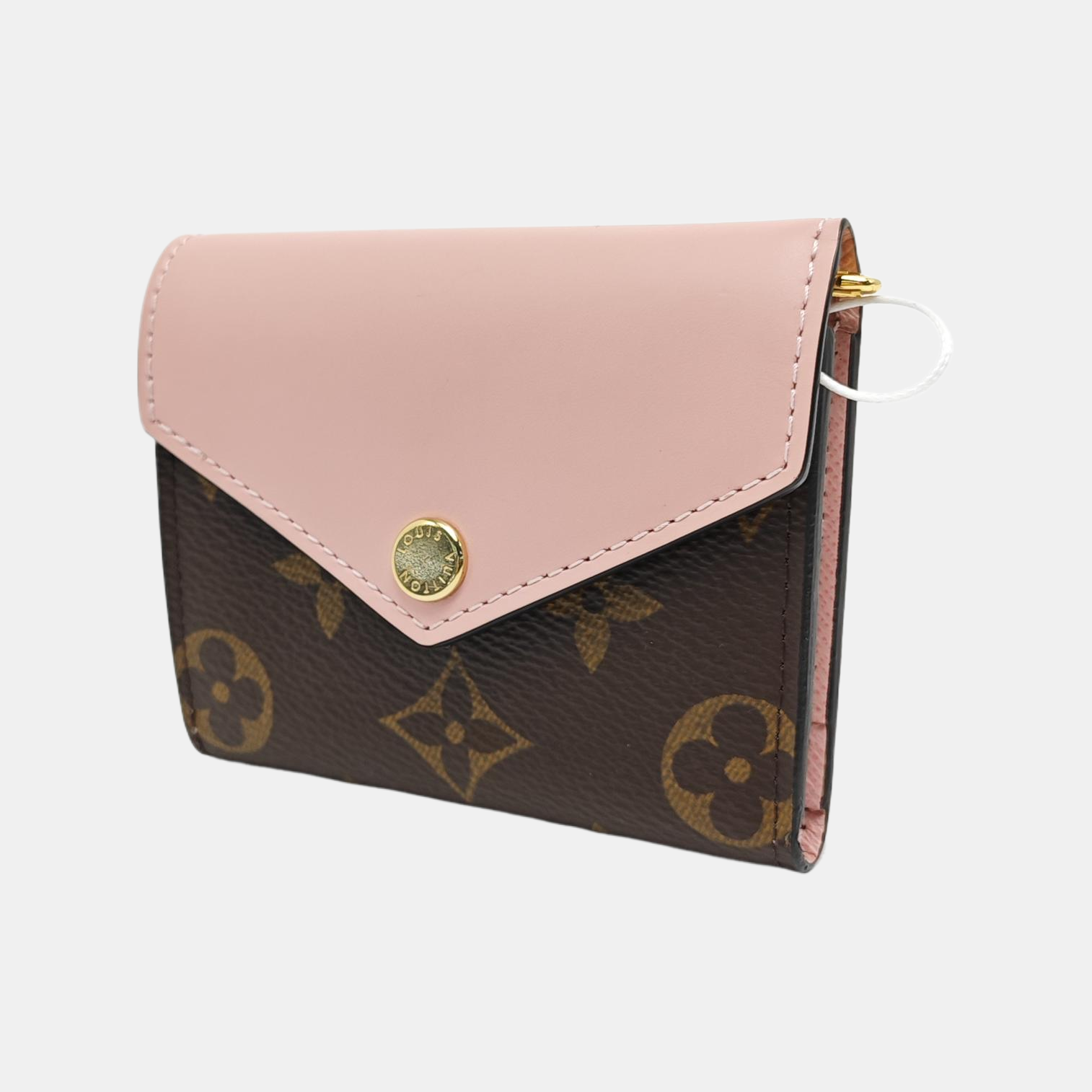 ZOE Monogram Coated Canvas Pink Wallet
