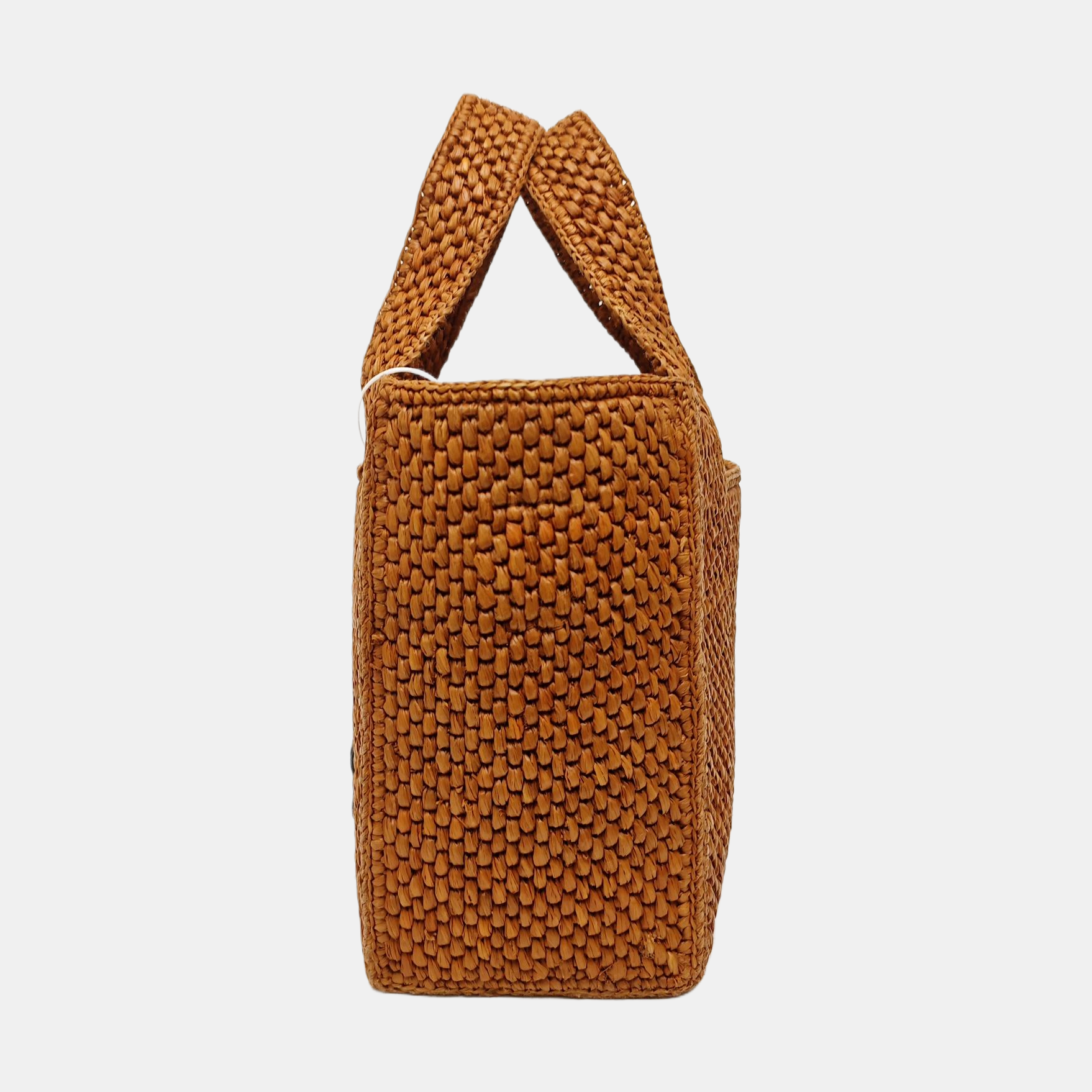 Font Tote Small Straw Brown