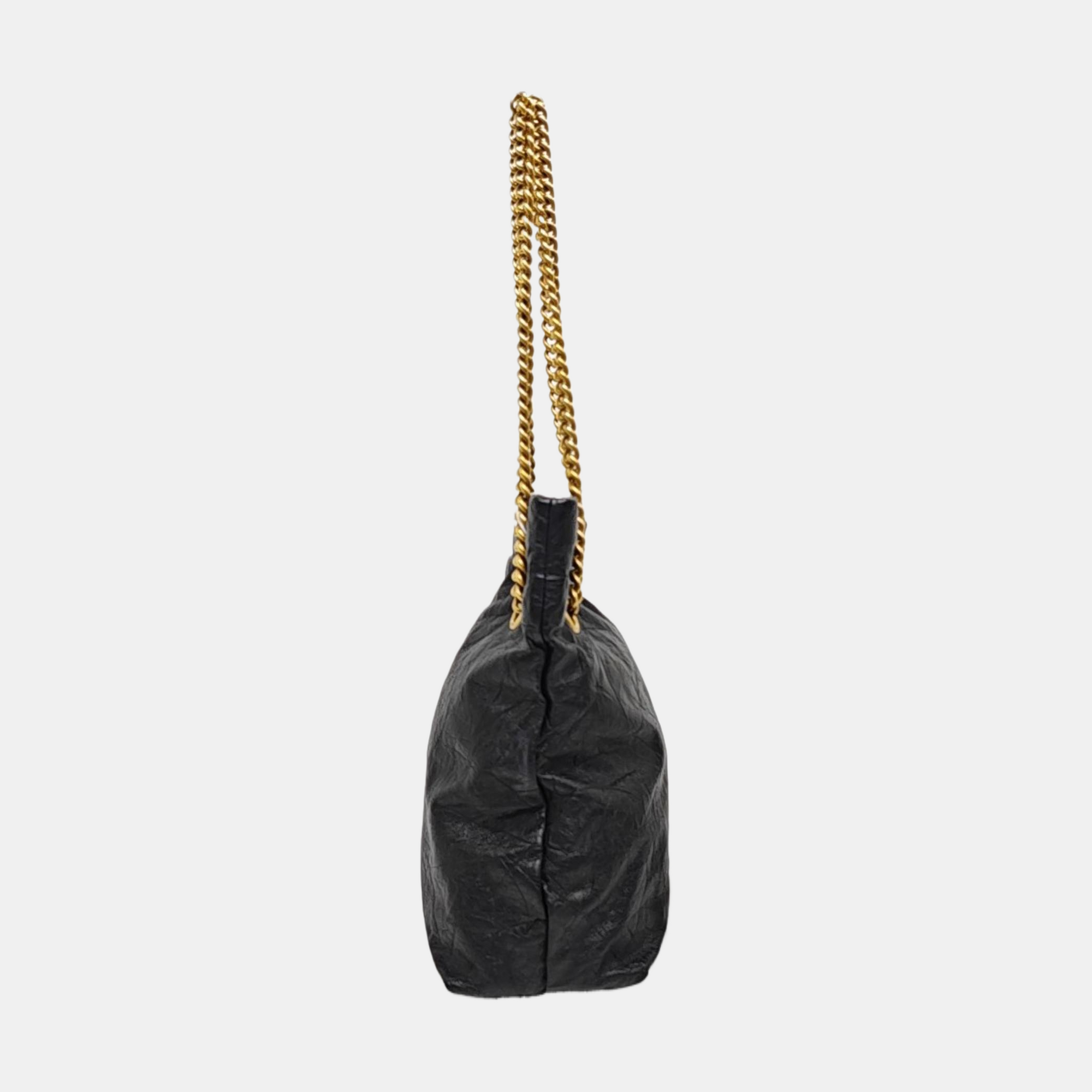Calfskin Shoulder Bag Black