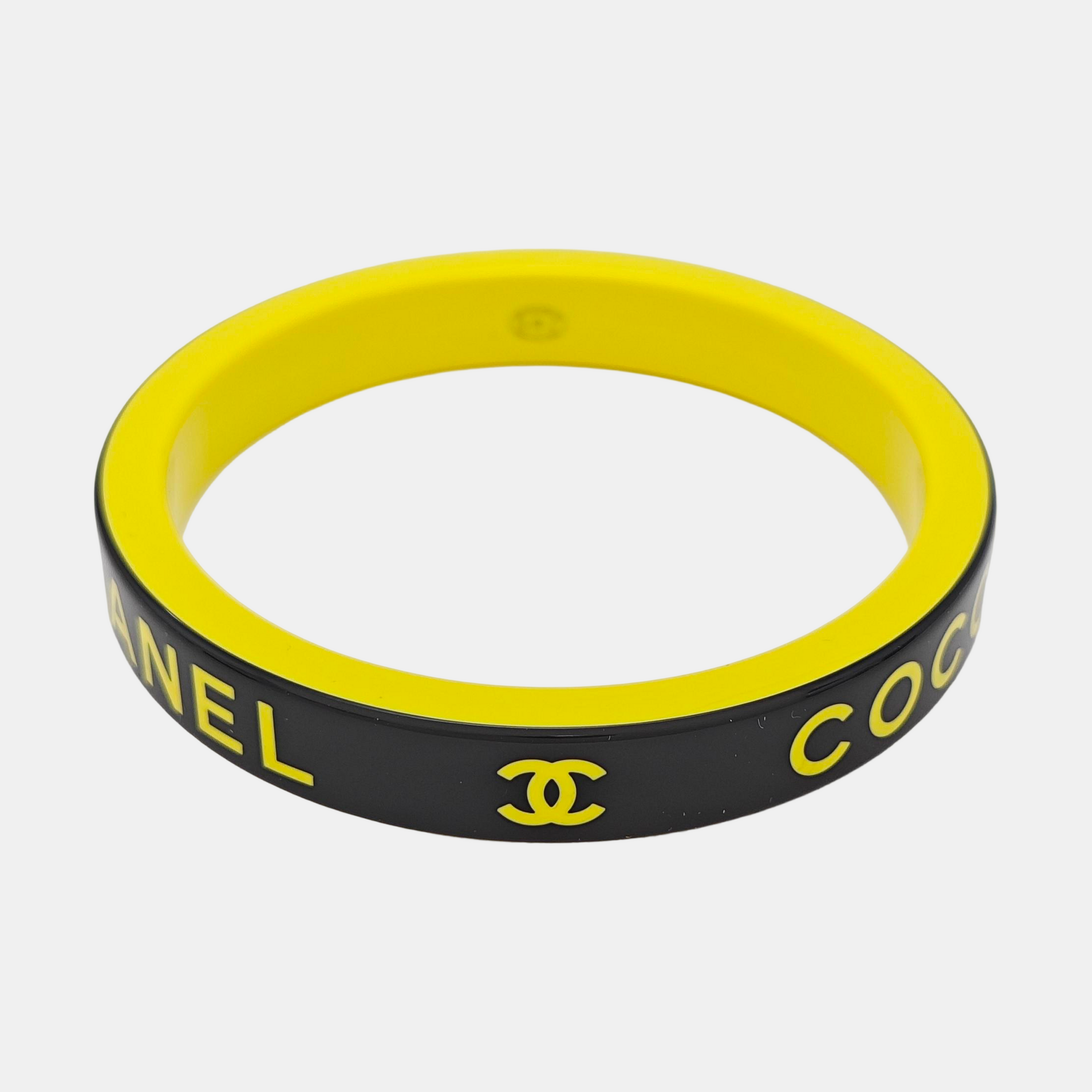 Synthetic Material Black Bangle