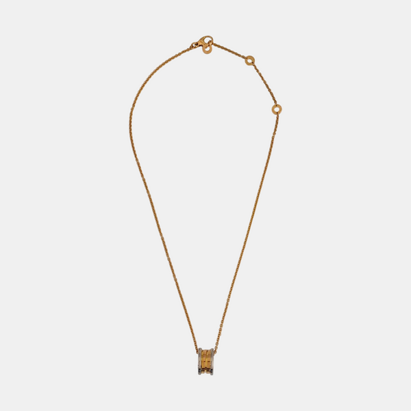 B.ZERO1 18k White Gold Rose Gold Necklace
