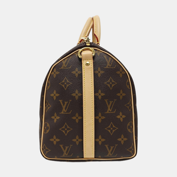 SPEEDY 30 Monogram Coated Canvas Brown