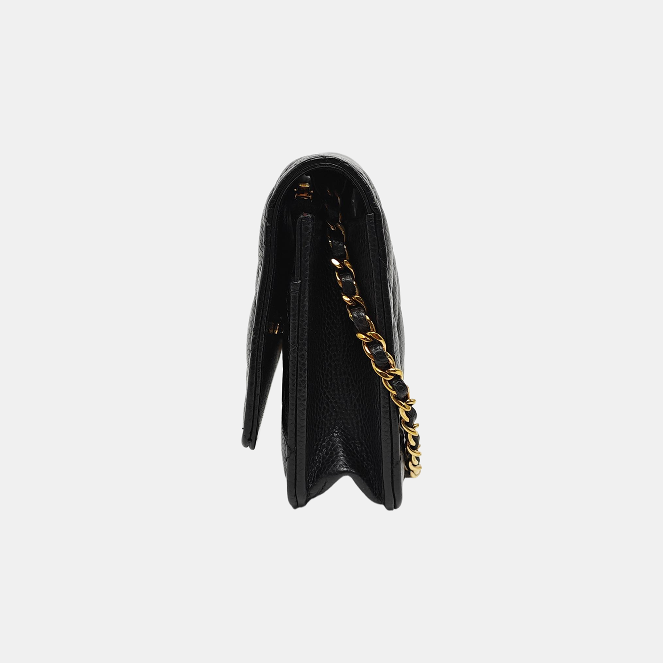 WOC Quilted Grained Calfskin Black
