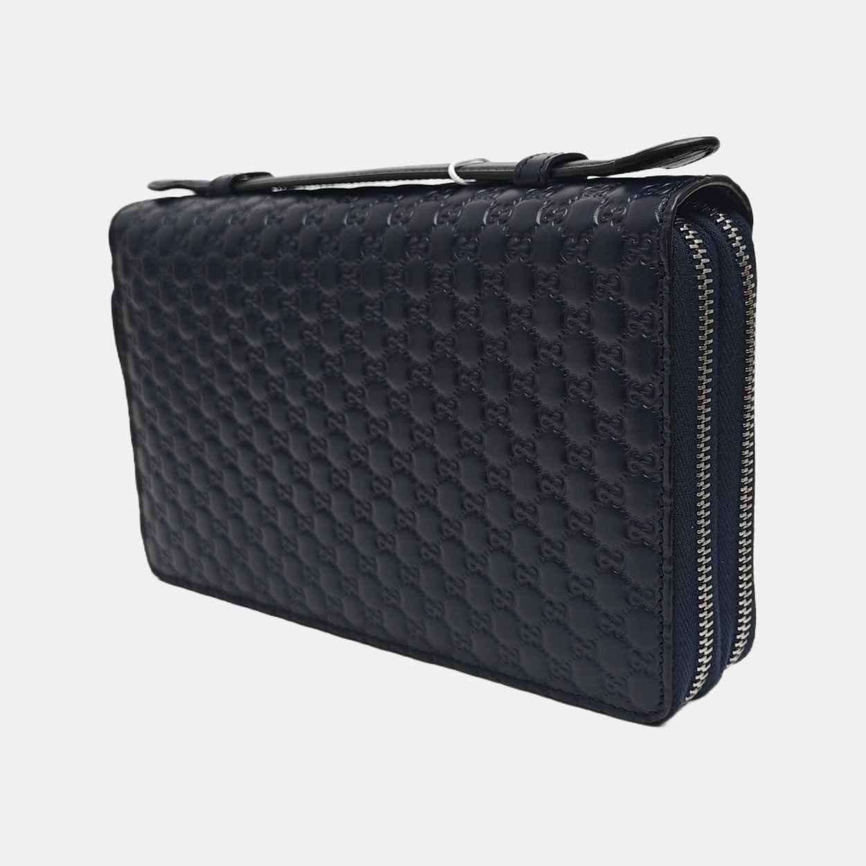 Monogram Calfskin Clutch Blue