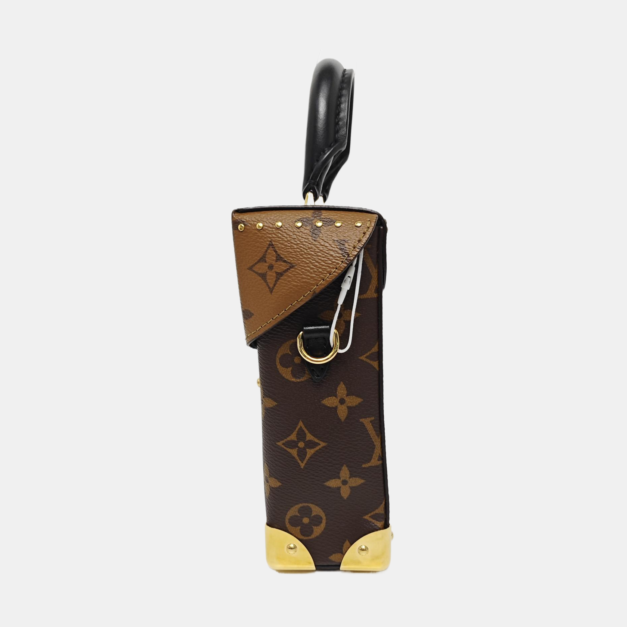 CAMERA BOX Monogram Coated Canvas Brown