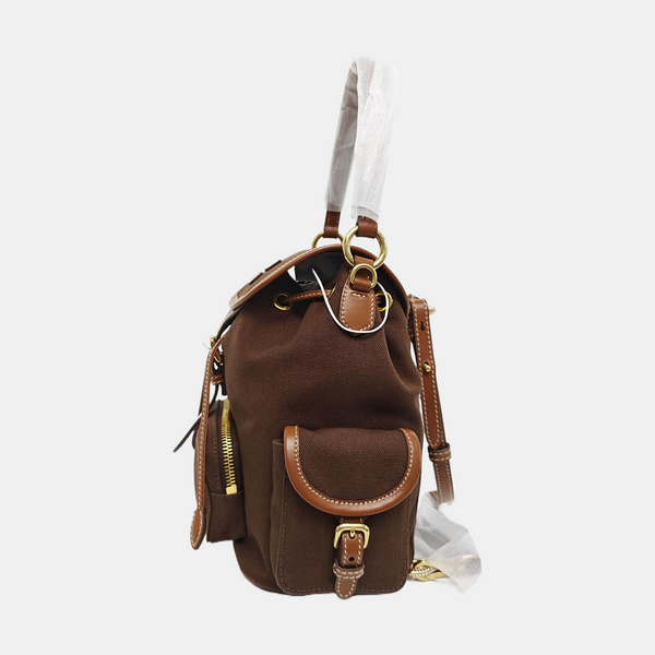 Fabric Backpack Brown