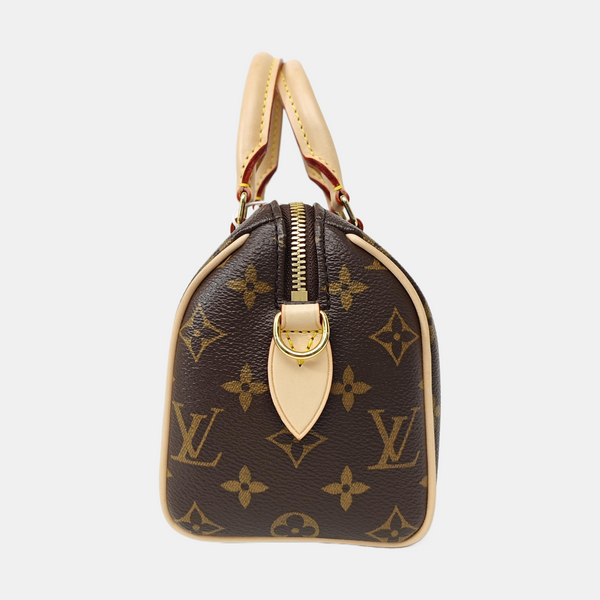 SPEEDY 20 Monogram Coated Canvas Brown