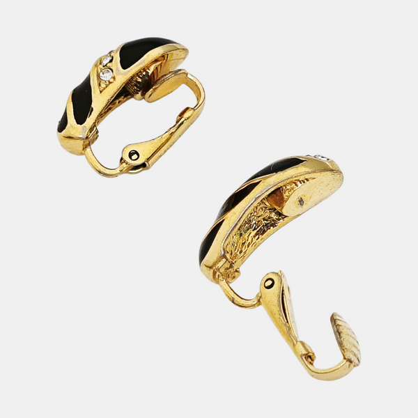 Metal Gold Clip On Earrings