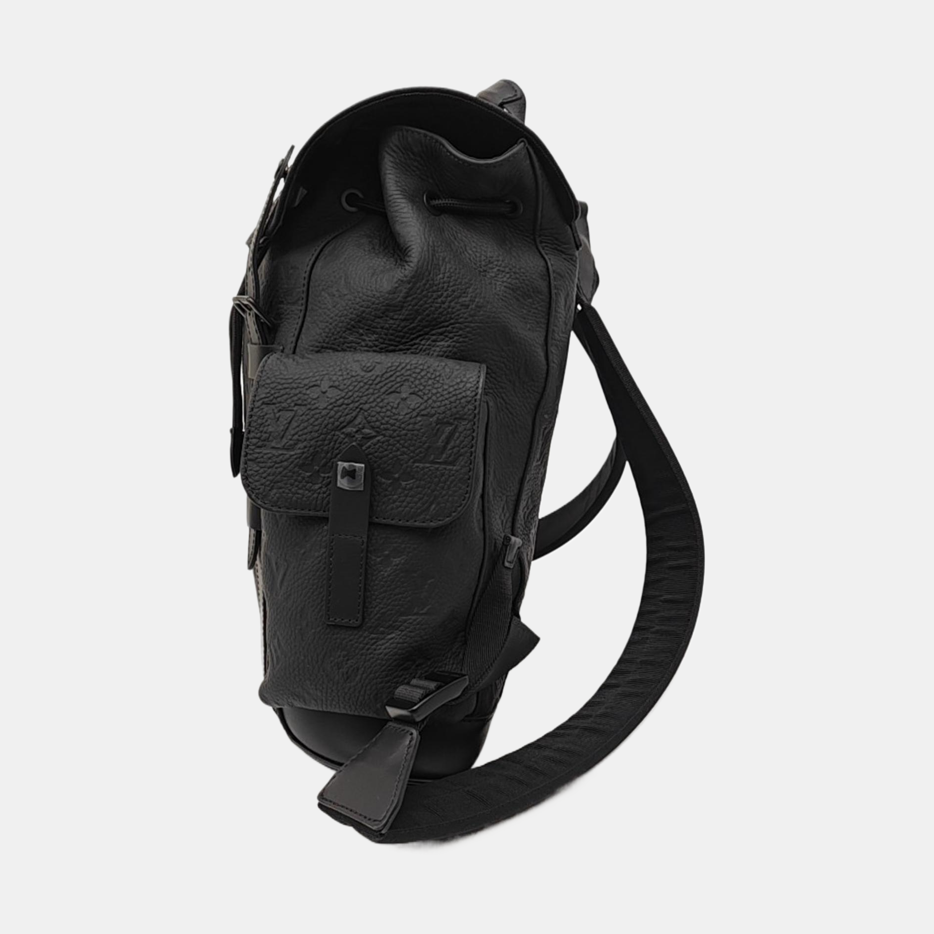 CHRISTOPHER Monogram Calfskin Black