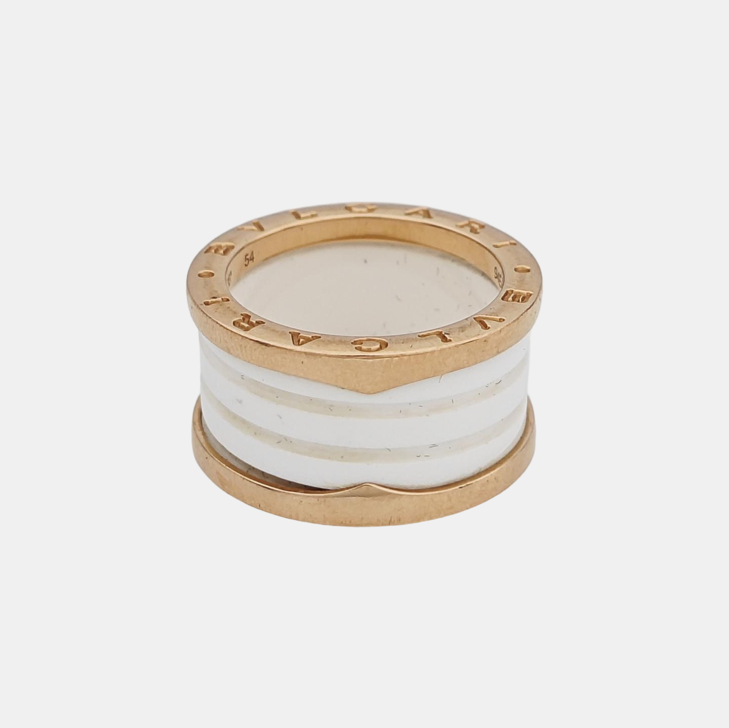 B.ZERO1 18k Rose Gold Ring EU 54