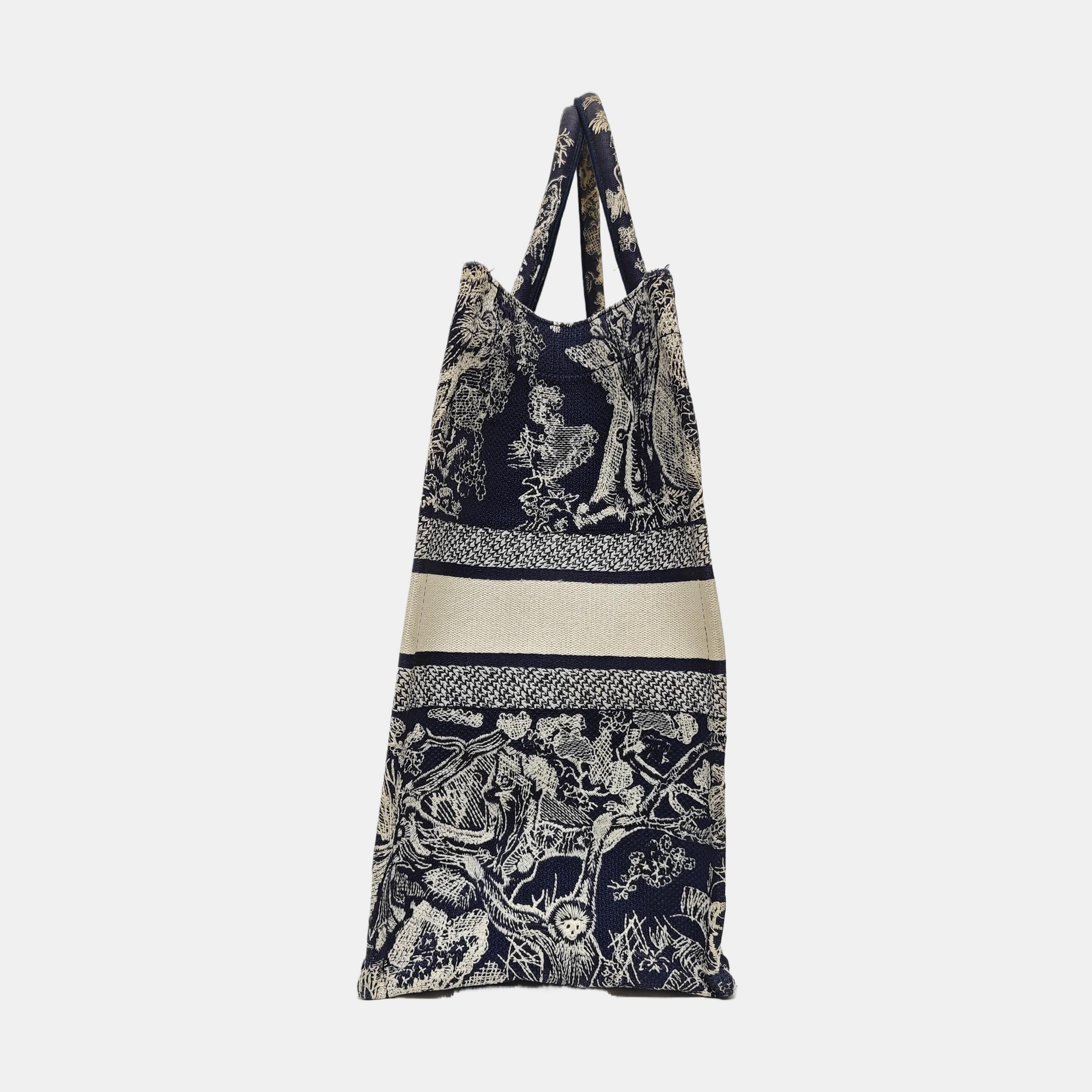 Book Tote Large Fabric Blue