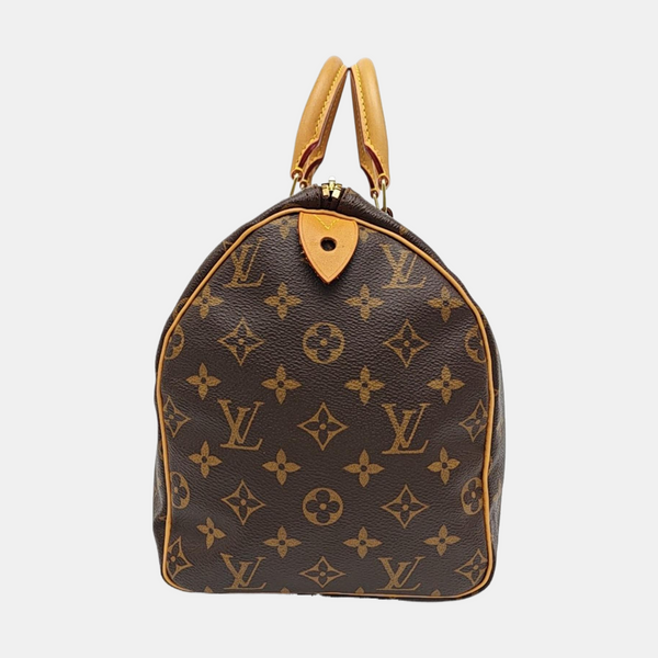 SPEEDY 30 Monogram Coated Canvas Brown