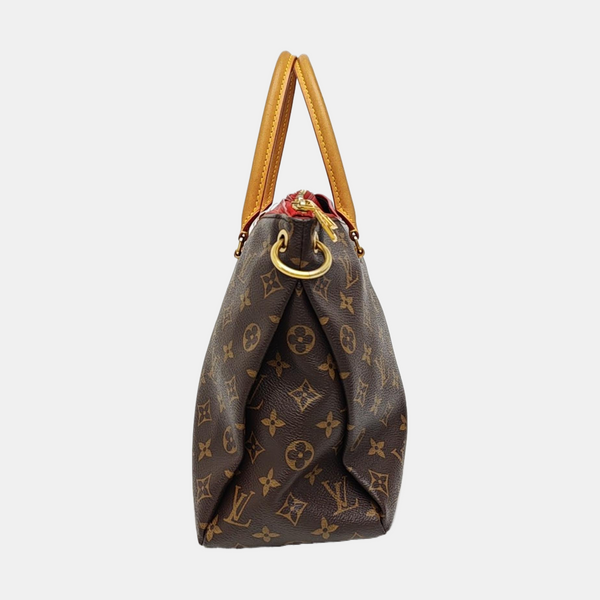 PALLAS MM Monogram Coated Canvas Brown