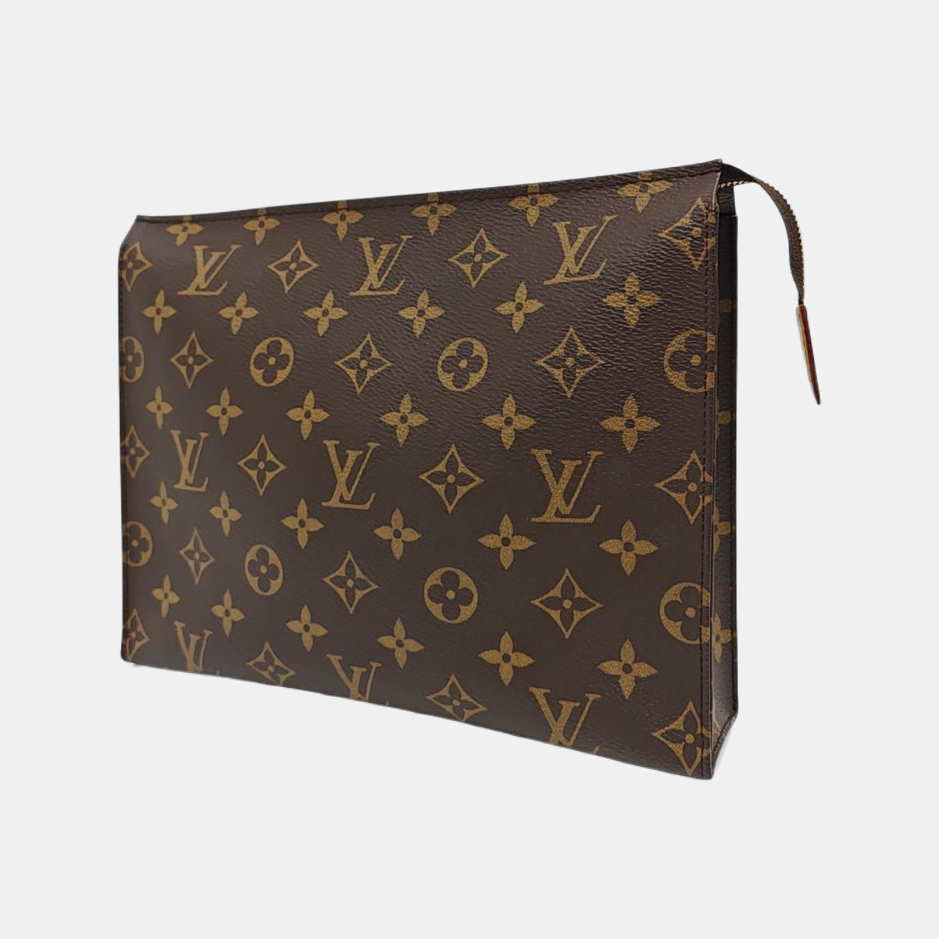 TOILET POCKET 26 Monogram Coated Canvas Brown