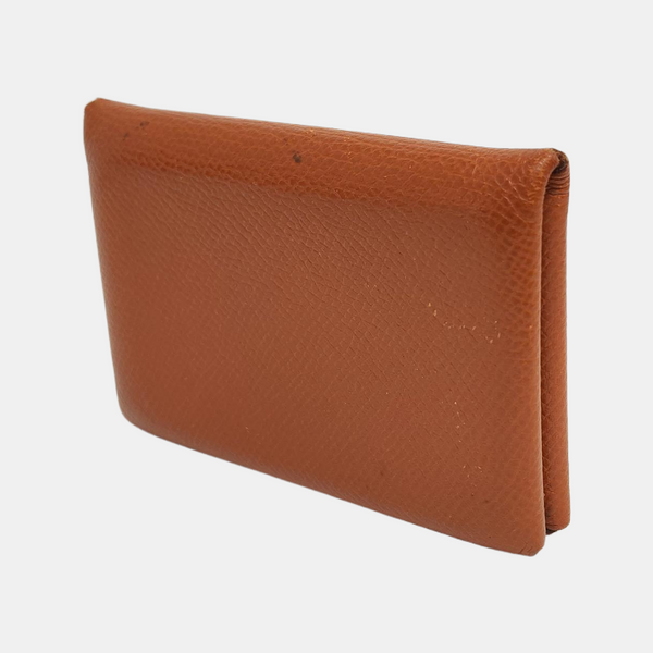 Calvi Epsom Brown Card Holder