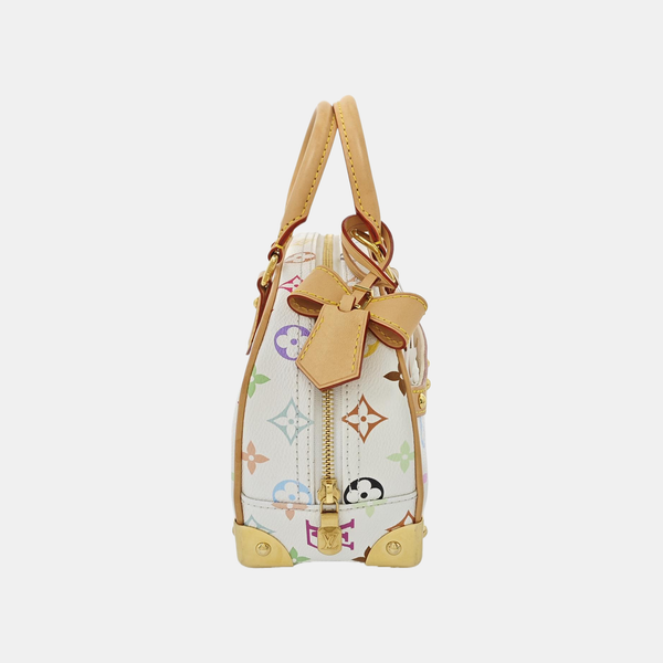 LV × TM HANDBAG EAST WEST Monogram Coated Canvas White