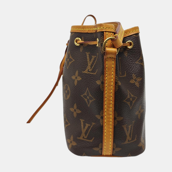 NÉONOÉ Nano Monogram Coated Canvas Brown