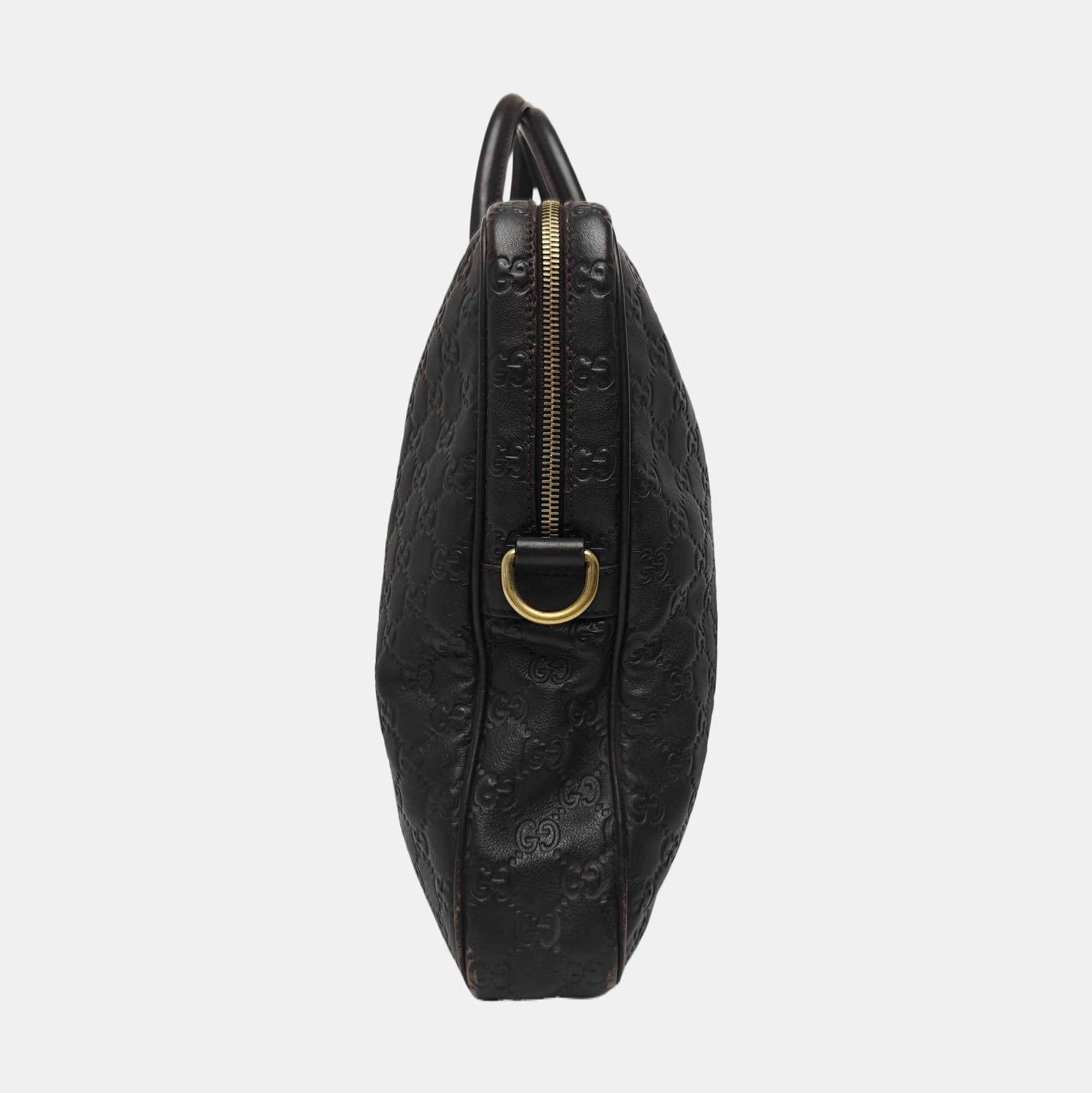 Signature Monogram Calfskin Brown