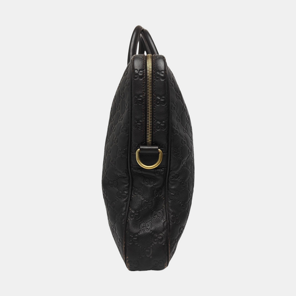 Signature Monogram Calfskin Brown
