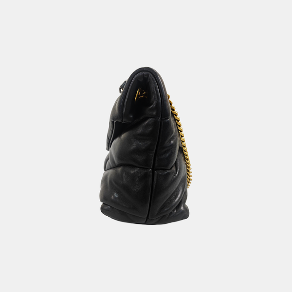 PUFFER Small Quilted Lambskin Black