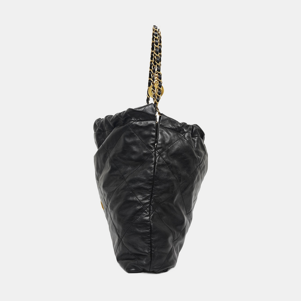 CHANEL 22 Small Quilted Calfskin Black