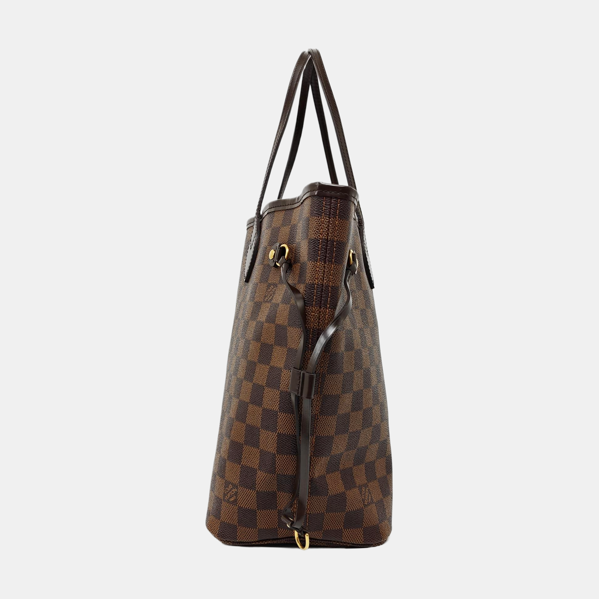 NEVERFULL MM Damier Ebene Coated Canvas Brown