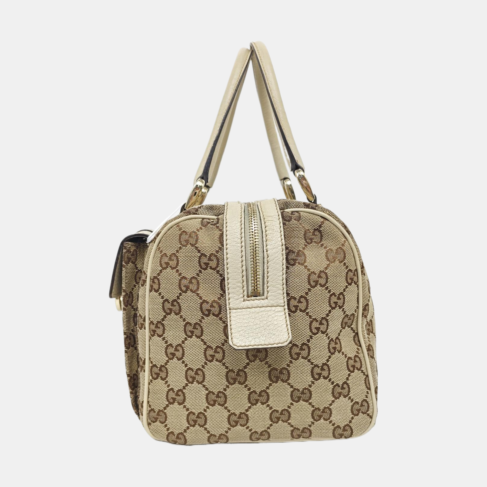 Monogram Canvas Top Handle Bag Brown