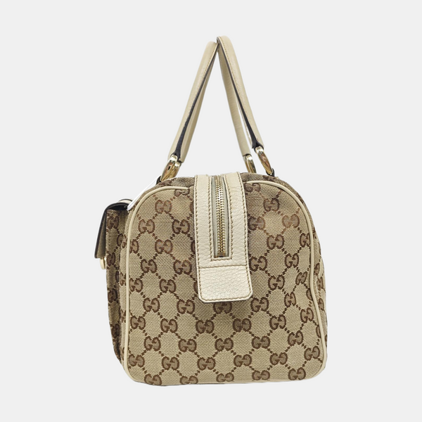 Monogram Canvas Top Handle Bag Brown