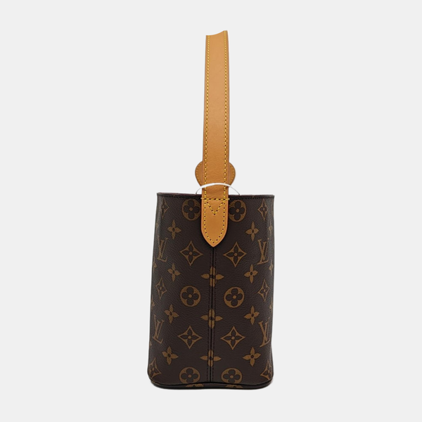 ALL IN BB Monogram Coated Canvas Brown