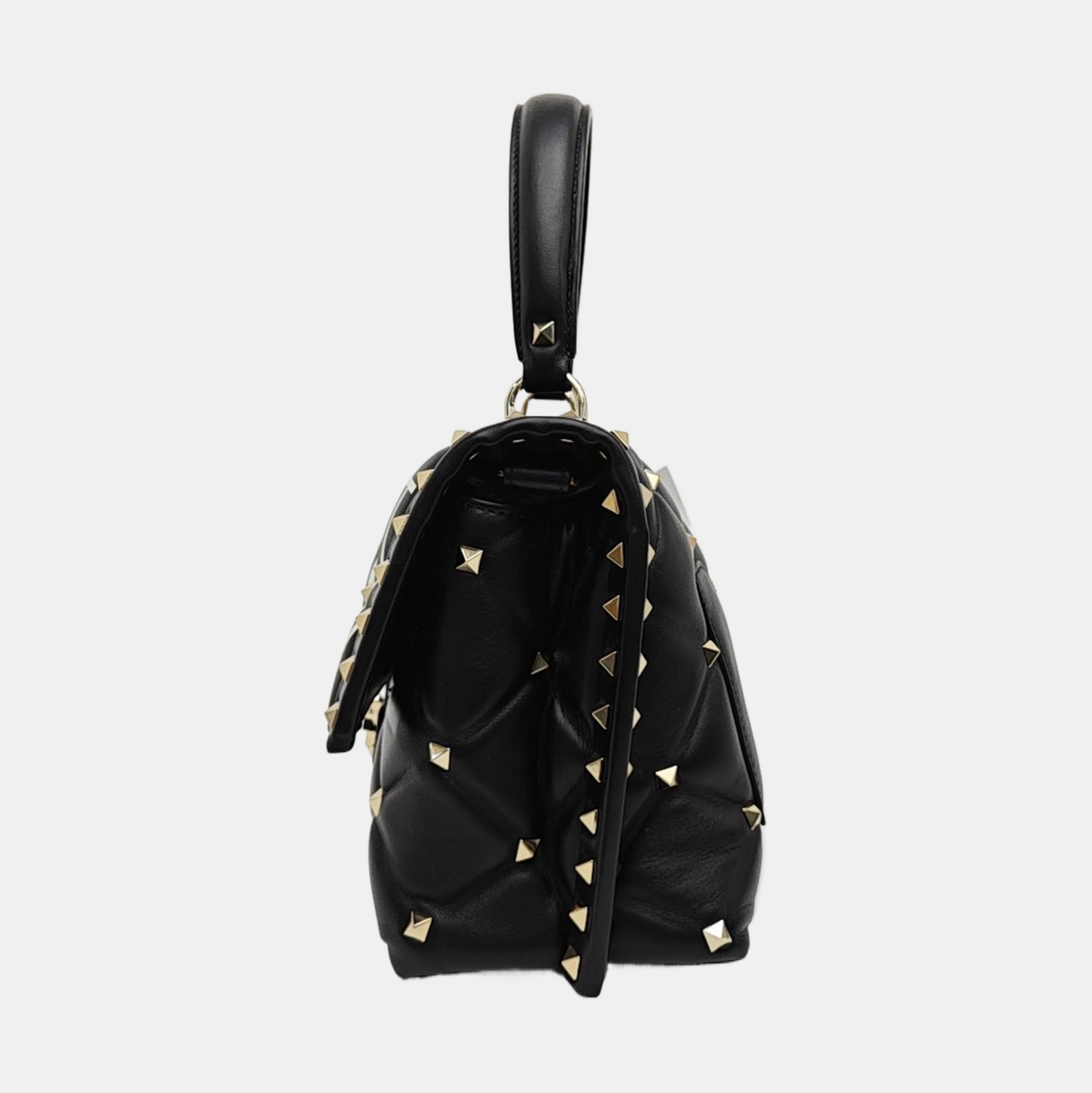 Candystud Quilted Lambskin Black