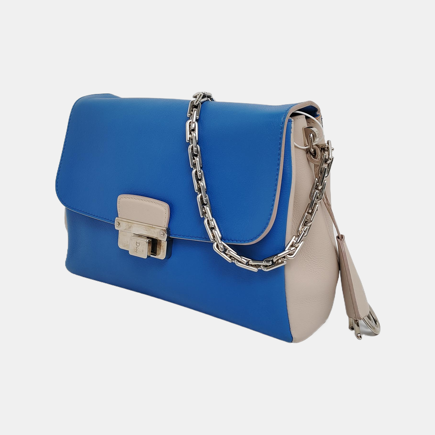 New Lock Calfskin Blue