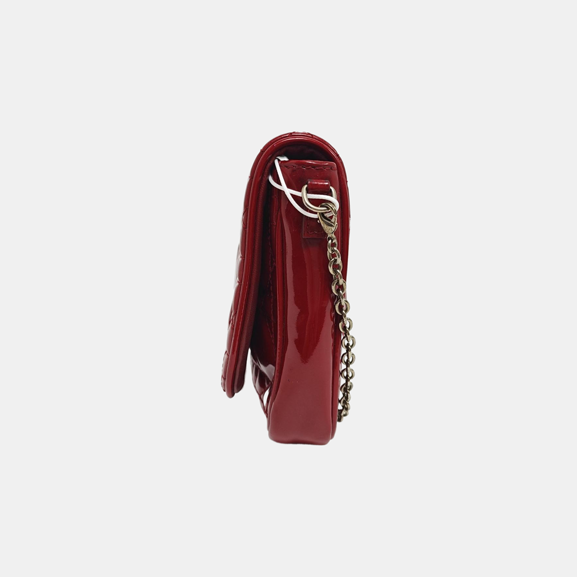 Lady Dior Quilted Patent Leather Red
