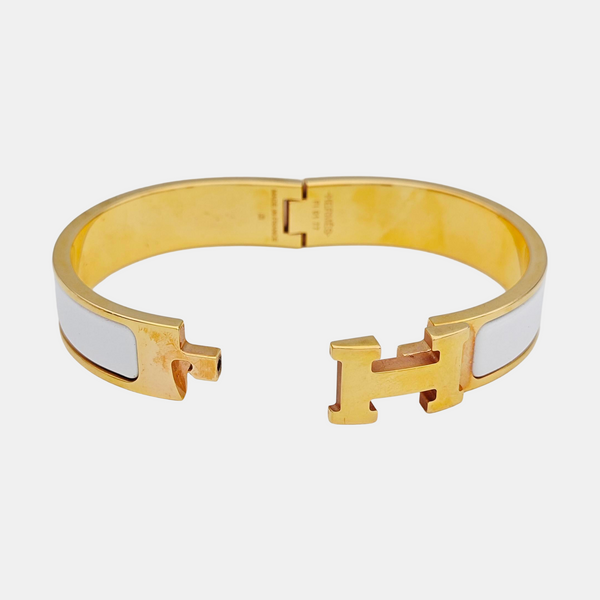 Clic H Metal Gold Bangle