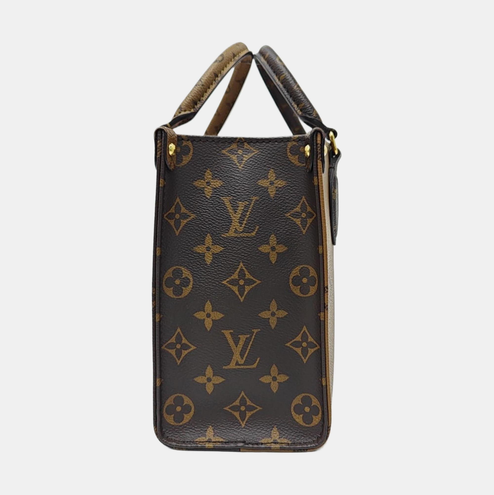 ONTHEGO PM Monogram Coated Canvas Brown