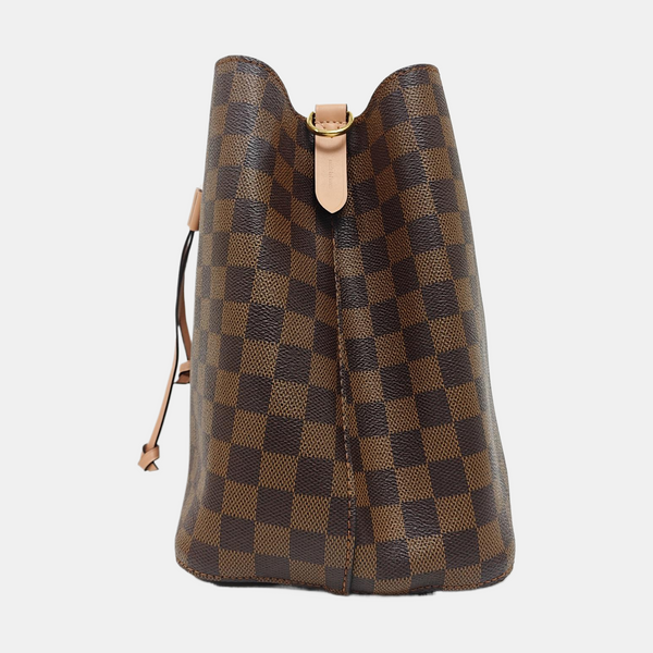 NÉONOÉ MM Damier Ebene Coated Canvas Brown