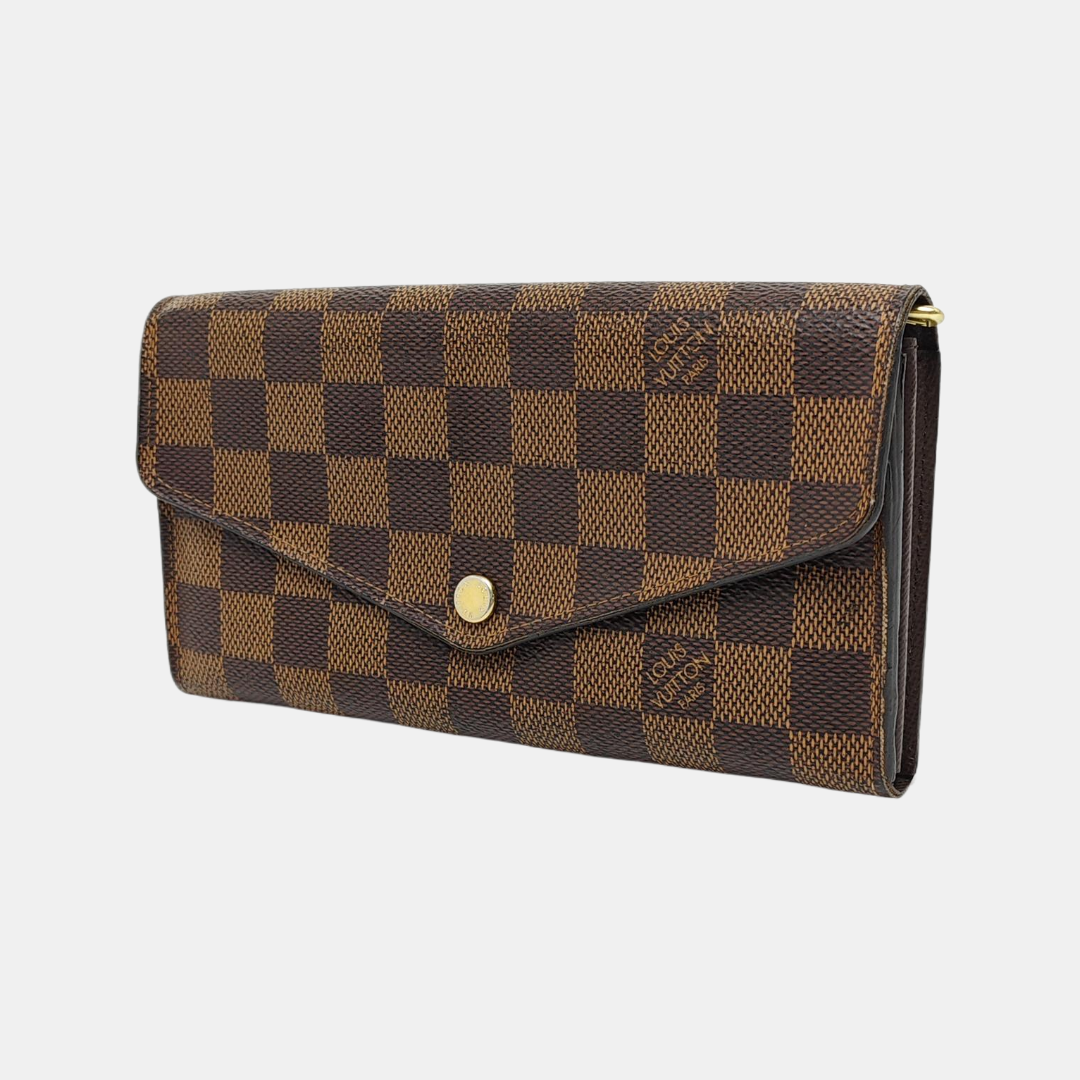 JOSÉPHINE Damier Ebene Coated Canvas Brown Wallet