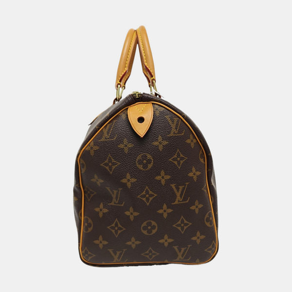 SPEEDY 30 Monogram Coated Canvas Brown