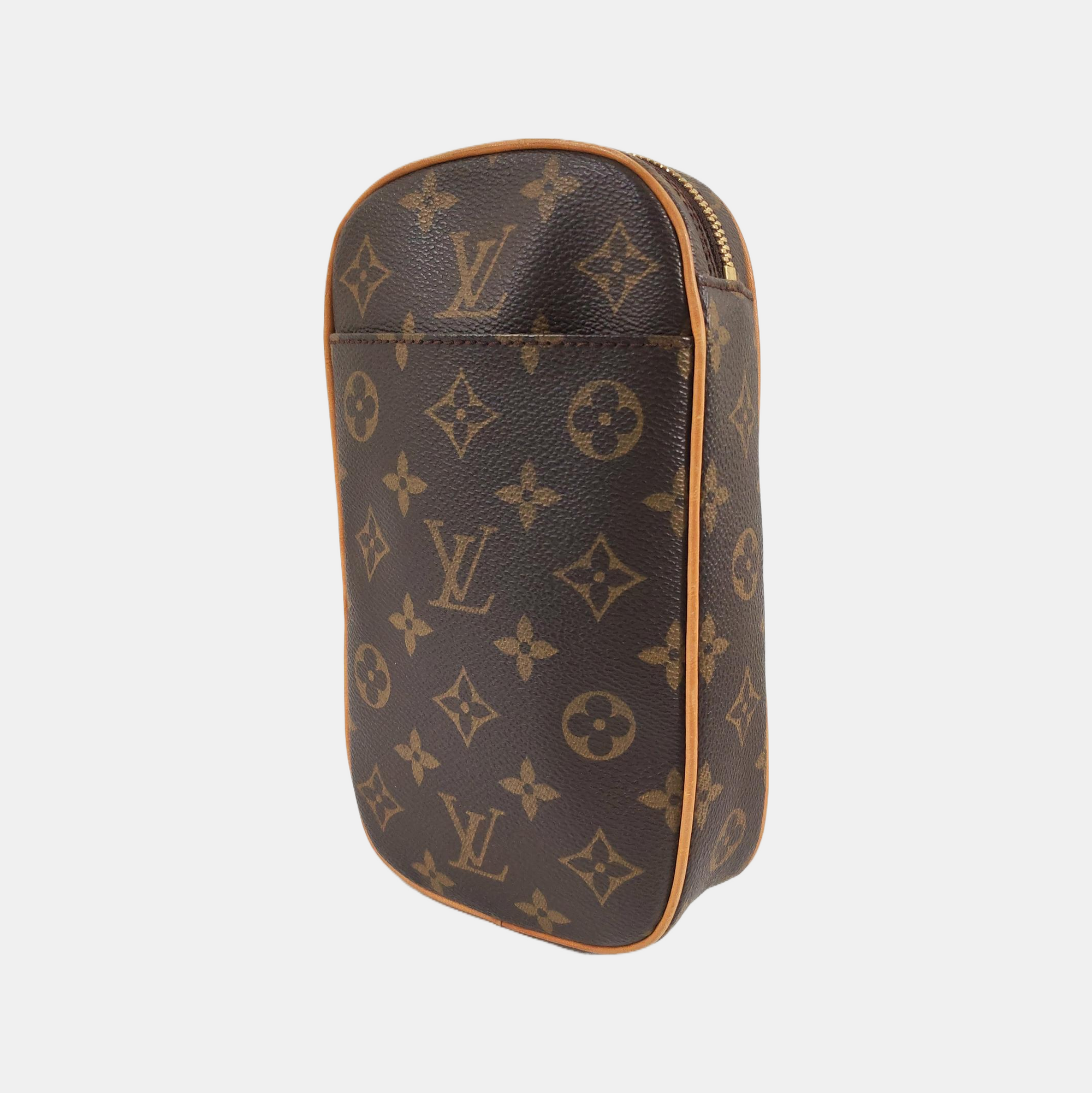 GANGE Monogram Coated Canvas Brown