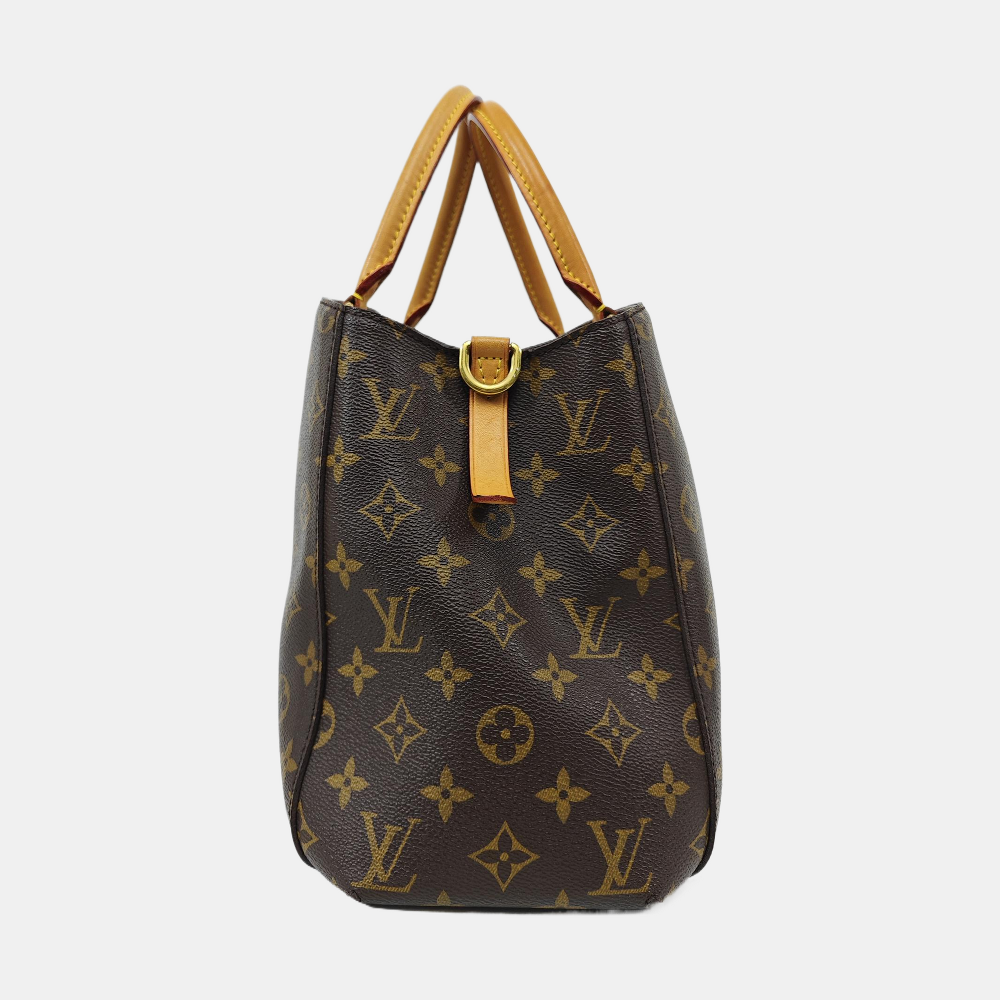 MONTAIGNE Monogram Coated Canvas Brown