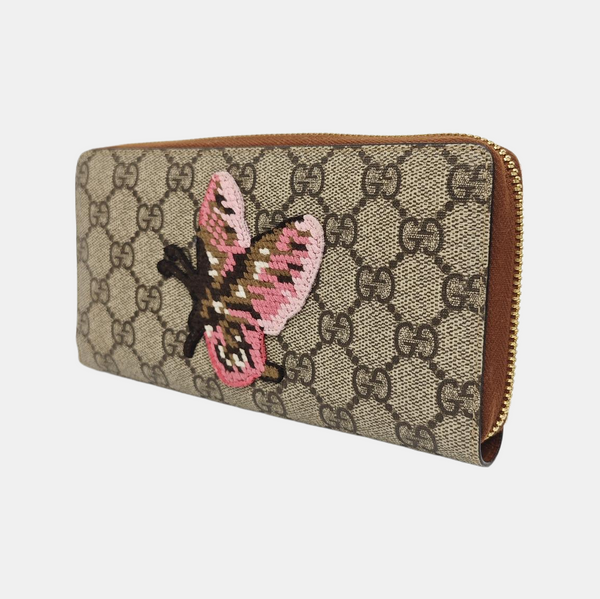 Monogram Coated Canvas Wallet Brown
