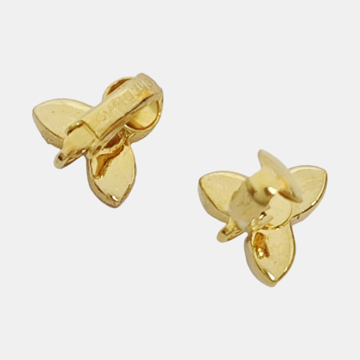 Metal Gold Clip On Earrings