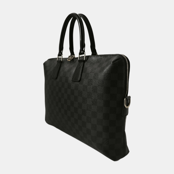 PORTE-DOCUMENTS Damier Graphite Coated Canvas Gray