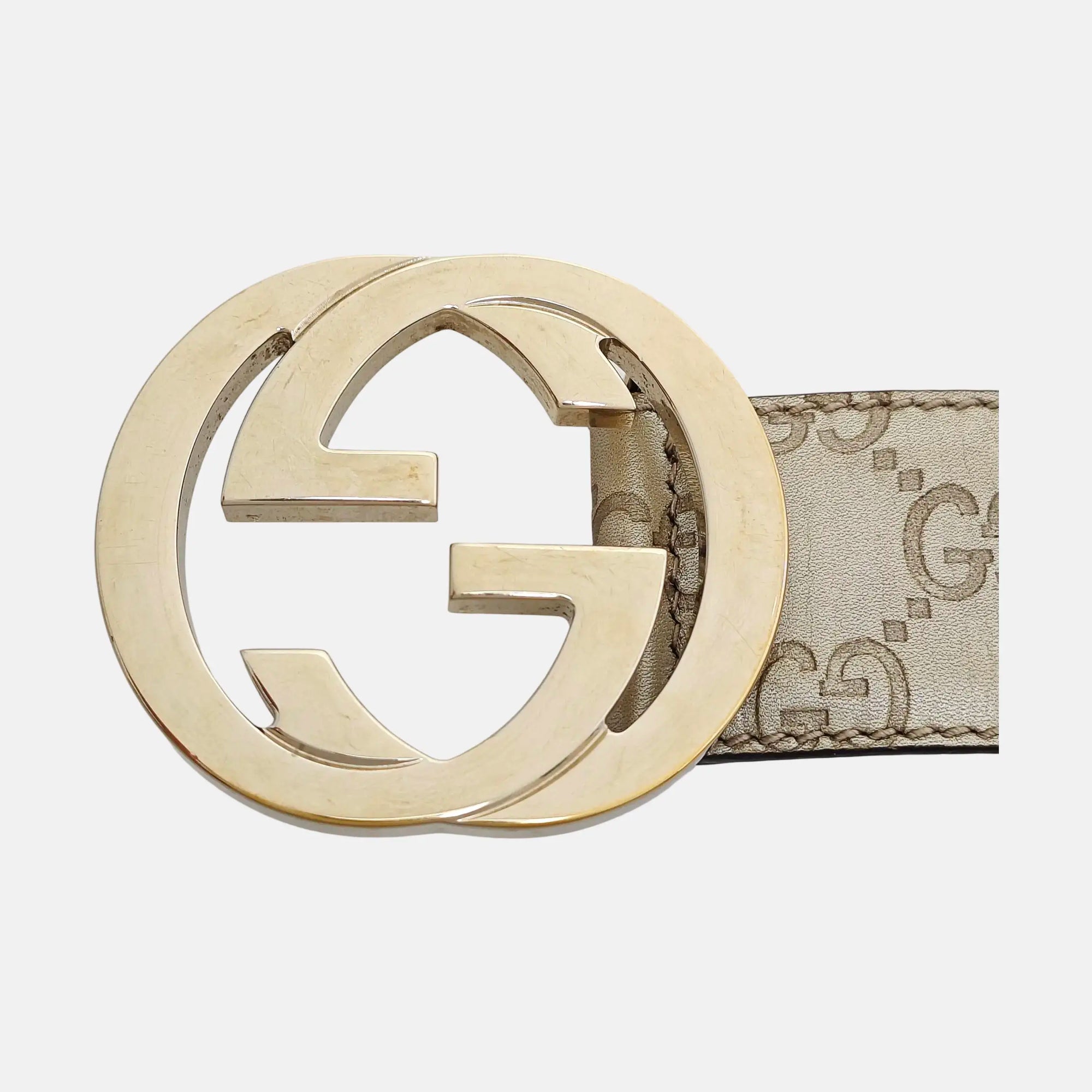 Leather Belt Gold