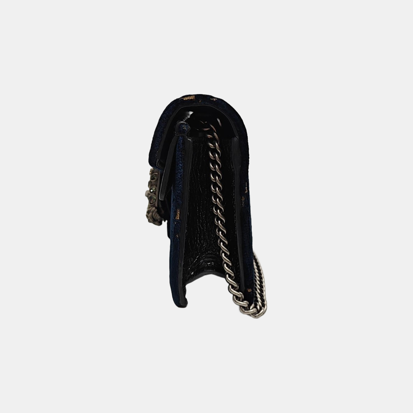 Dionysus Super Mini Monogram Velvet Blue