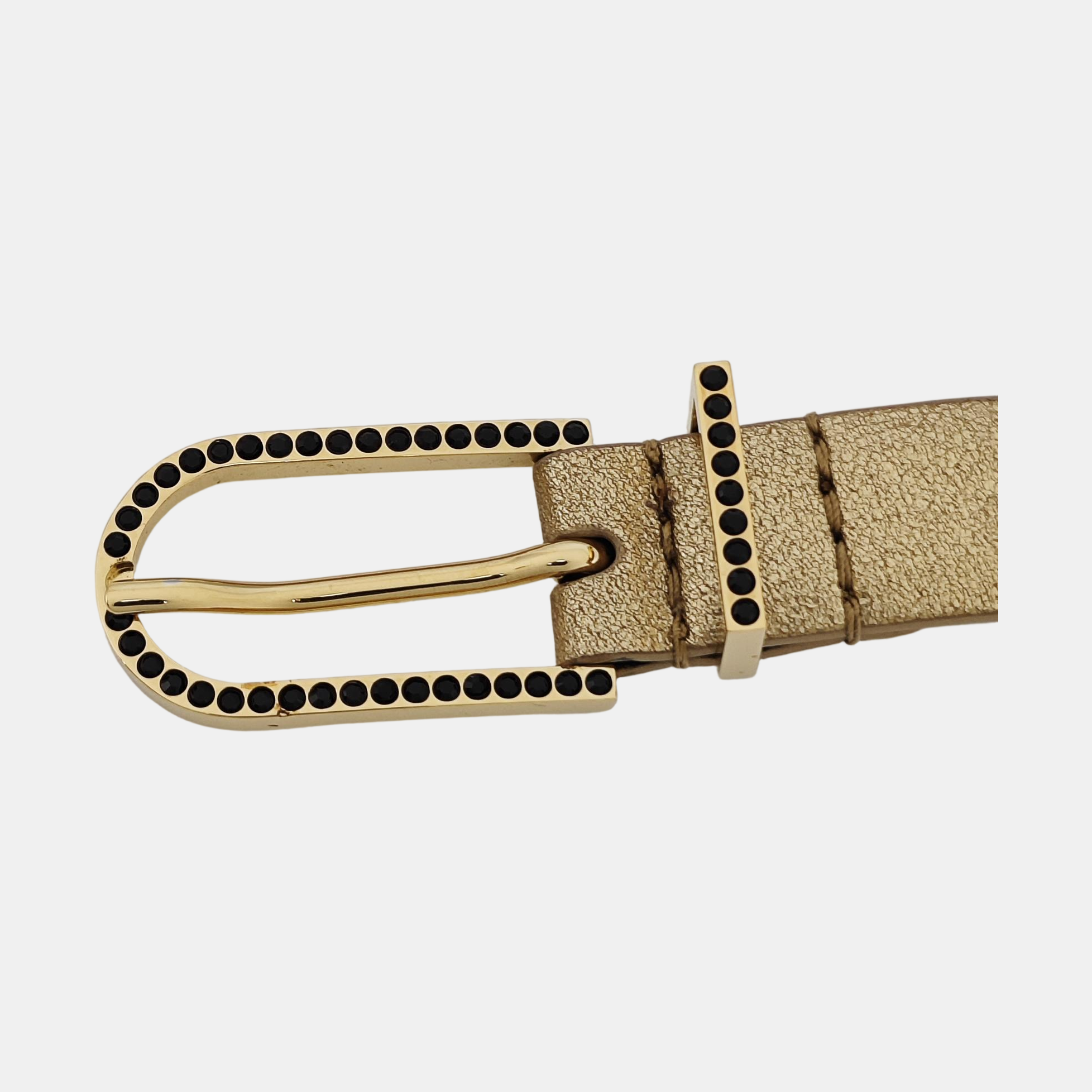 Leather Belt Gold