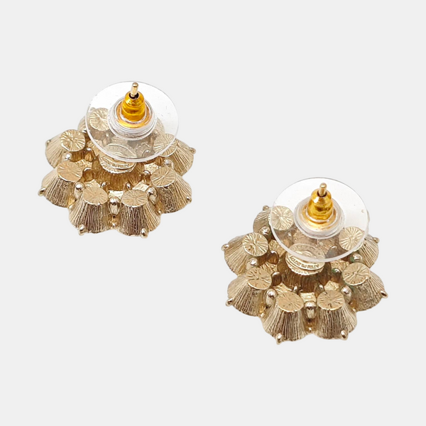 Metal Gold Stud Earrings