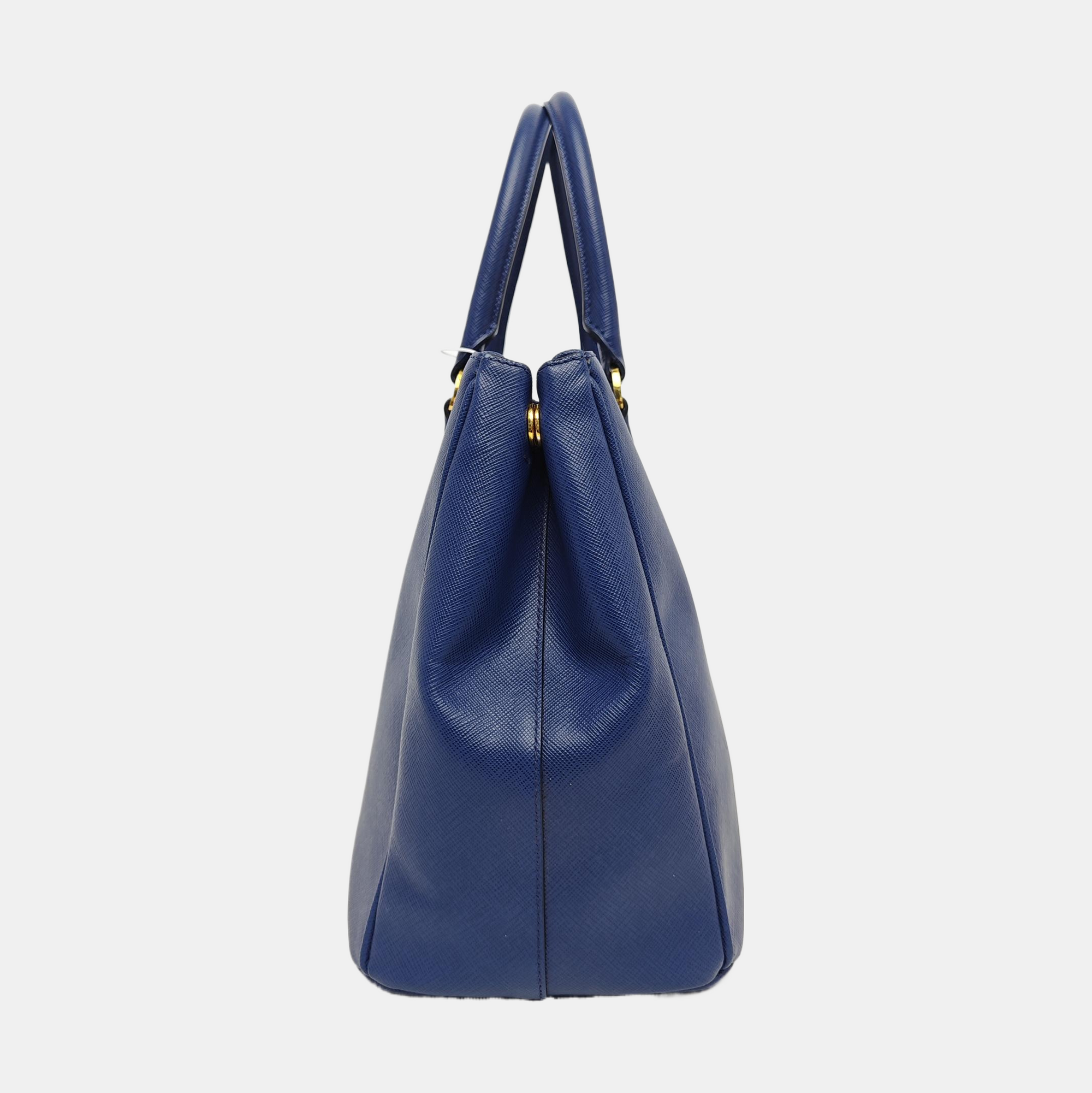 Galleria Large Saffiano Calfskin Blue